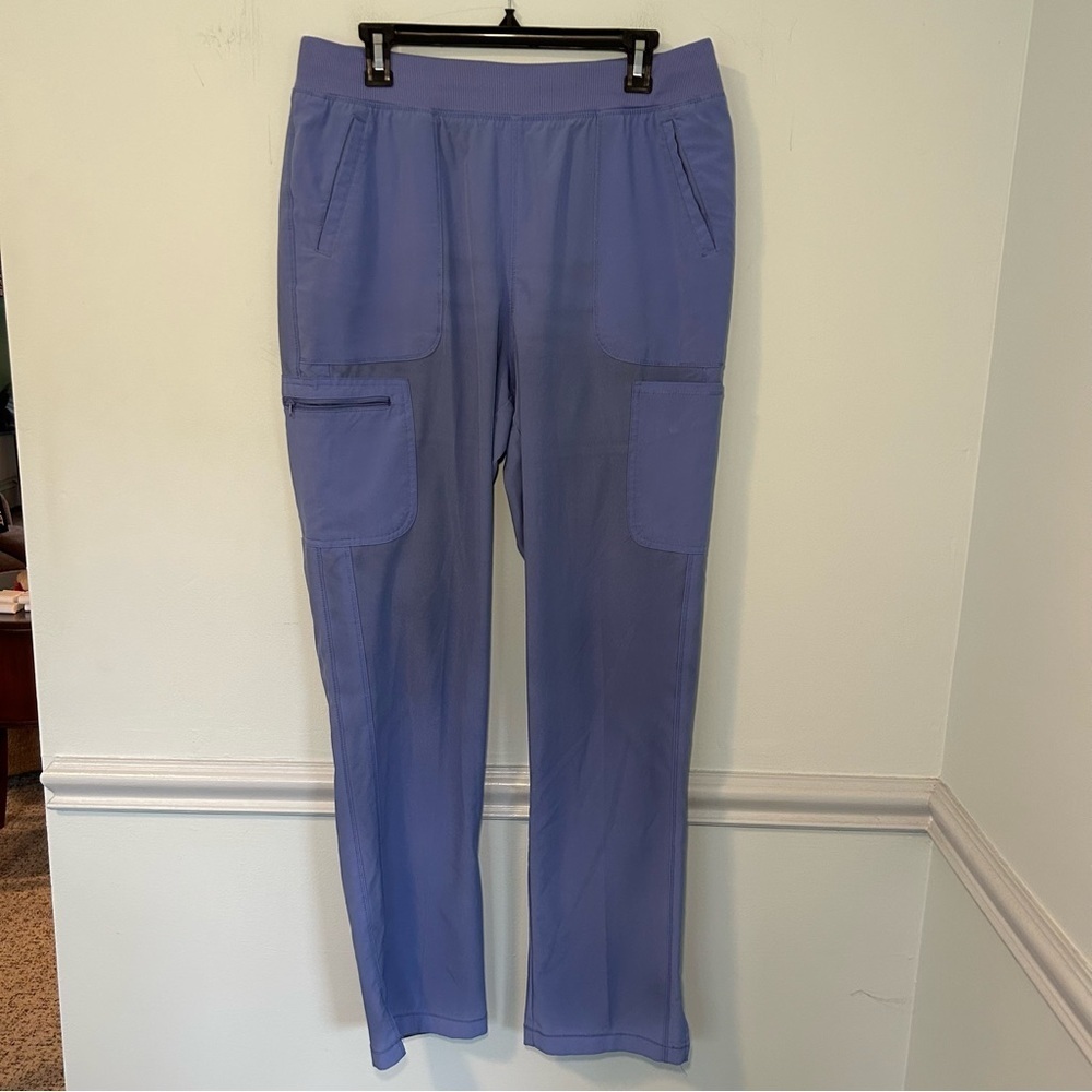 Cherokee Infinity Blue Cargo Scrub Pants Size Large Tall